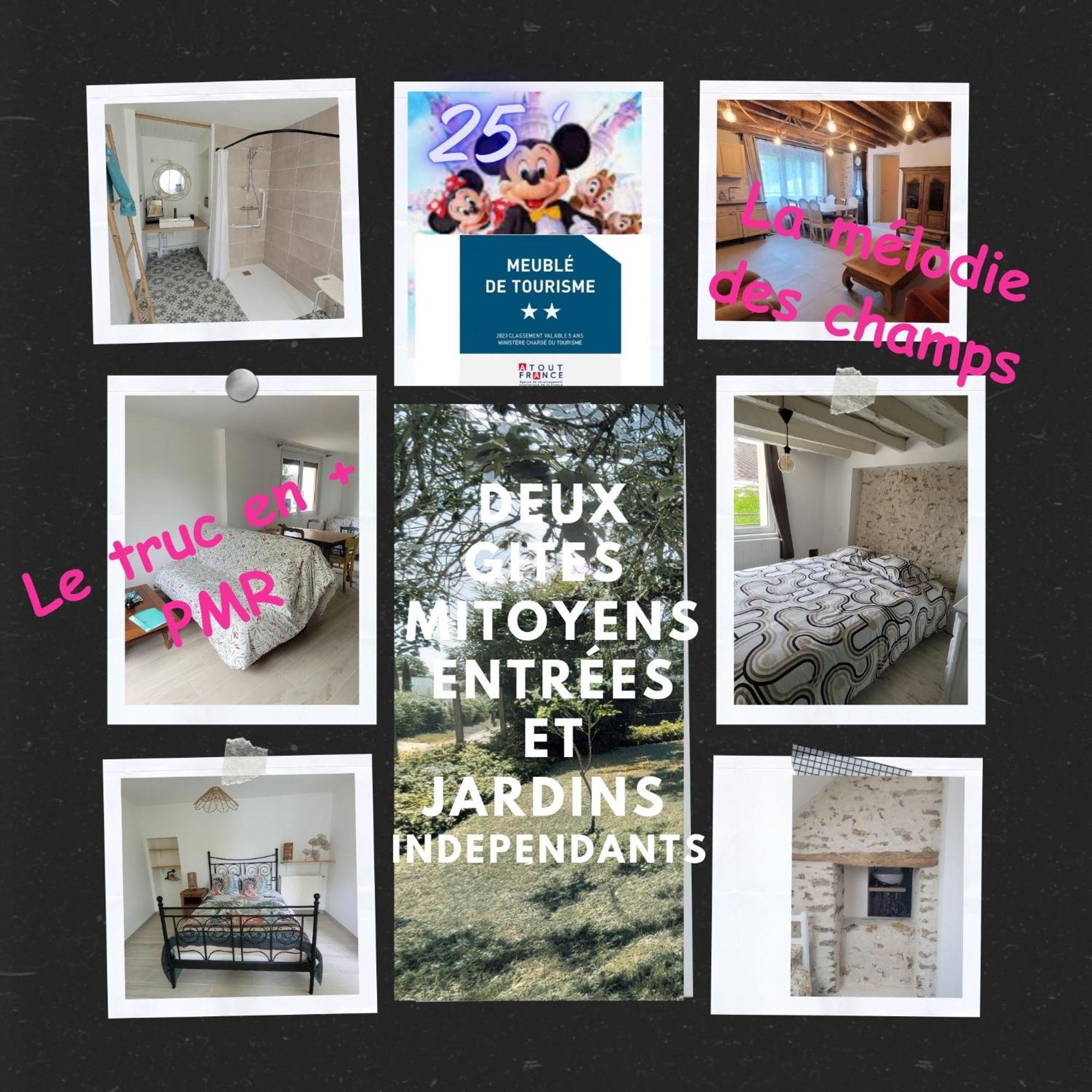 Le Truc En Plus, Accessibles Pmr, Appartement 45 M2 Mitoyen Dans Une Maison Avec Un Autre Appartement Guérard Esterno foto